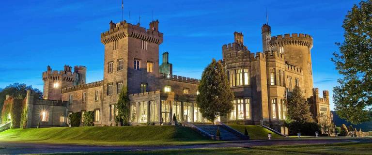 Dromoland Castle at night